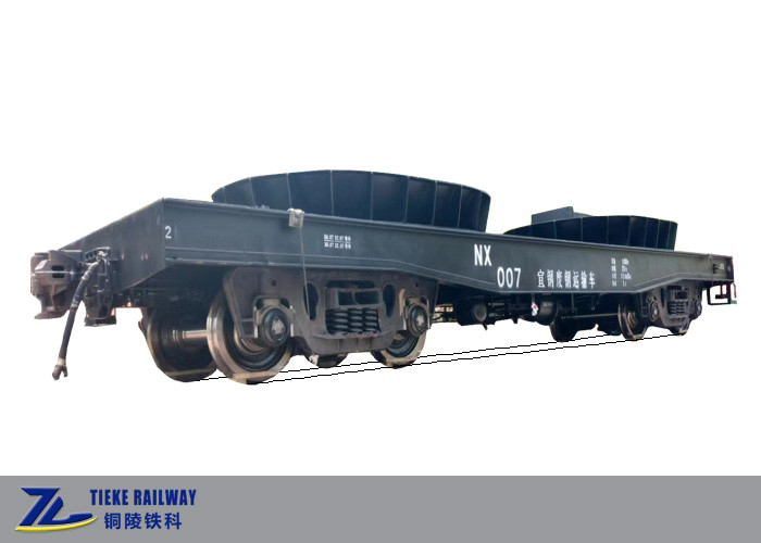 100T Toa xe tải nặng bằng thép Xỉ Vận chuyển Đường sắt Nhà máy thép Đường sắt toa xe