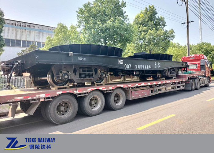 100T Toa xe tải nặng bằng thép Xỉ Vận chuyển Đường sắt Nhà máy thép Đường sắt toa xe