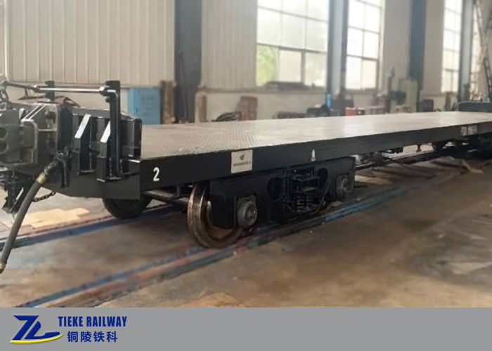 Toa tàu chở hàng đường sắt tầng thấp 80km / H UIC đã được phê duyệt cho đường sắt duy trì đồng hồ đo 1435mm