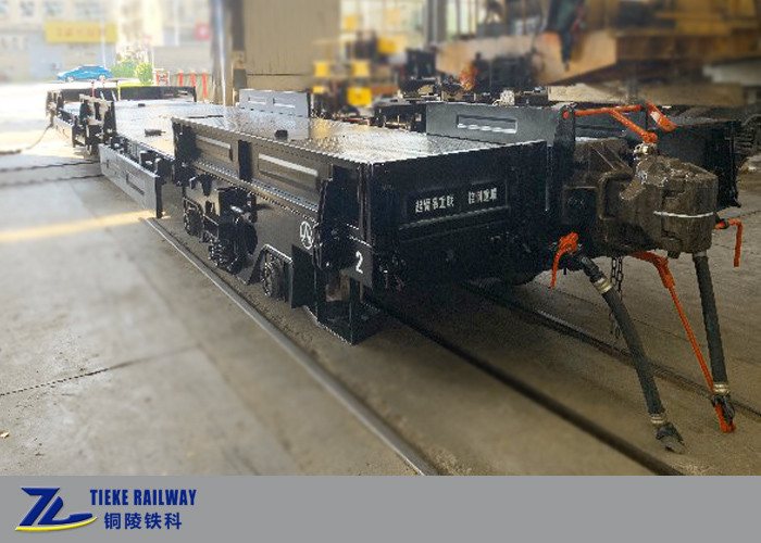 Toa tàu chở hàng đường sắt tầng thấp 80km / H UIC đã được phê duyệt cho đường sắt duy trì đồng hồ đo 1435mm