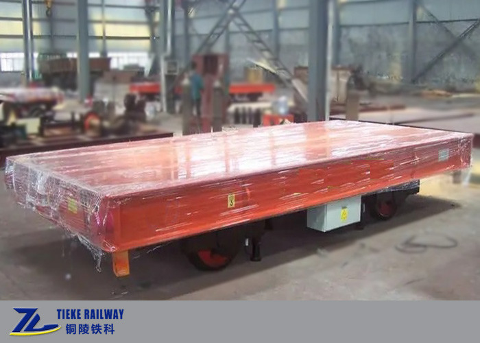 10km / H Điều khiển từ xa Cáp chở hàng Đường sắt chạy bằng điện Xe tải phẳng 20t