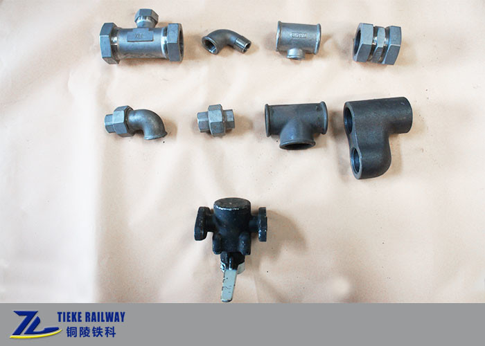 Phụ kiện nối ống UIC Bộ phận phanh khí Ống cắm Tee mặt bích khuỷu tay 1,0 MPa