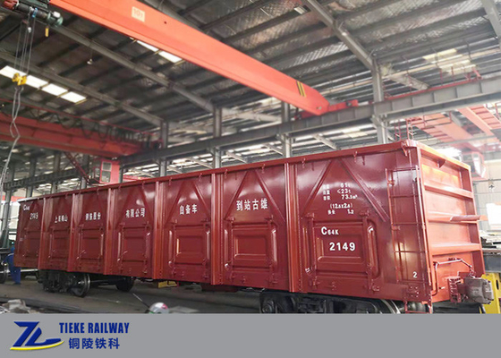 EN Standard Open Top To Bulk Railcar 70t Load Wagons 80km / H