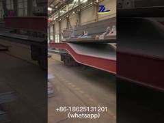 Đường sắt dài 19m Chỗ chở xe phẳng Đánh giá tải 40 tấn Trung tâm trầm cảm Xe phẳng